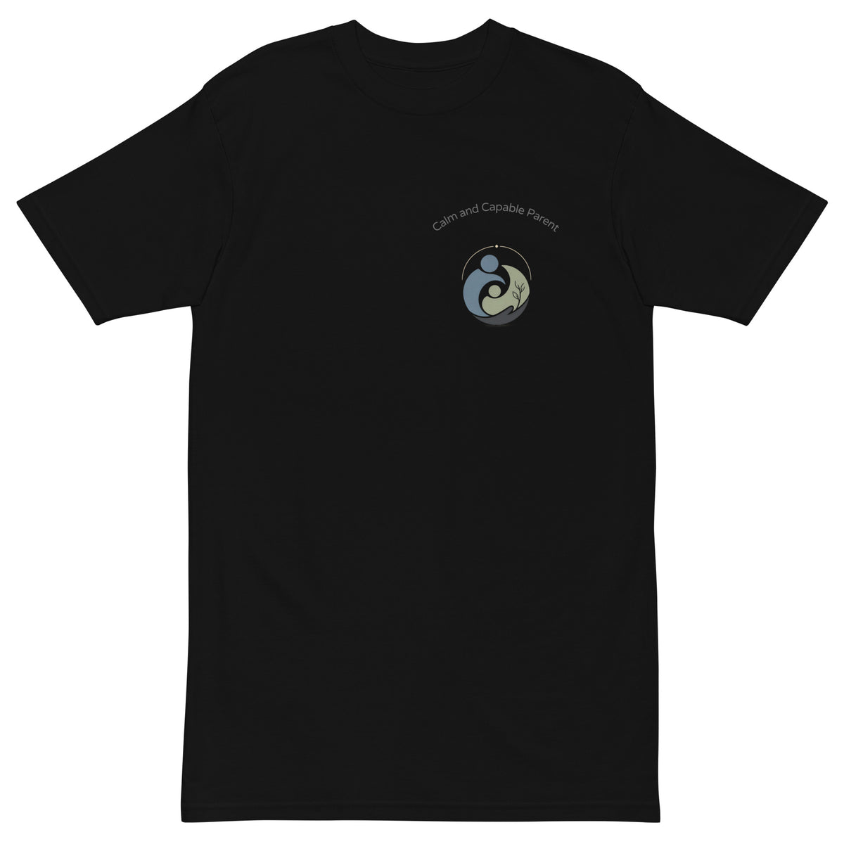 Calm and Capable Parent Logo Men’s premium heavyweight tee - Calm & Capable Parent