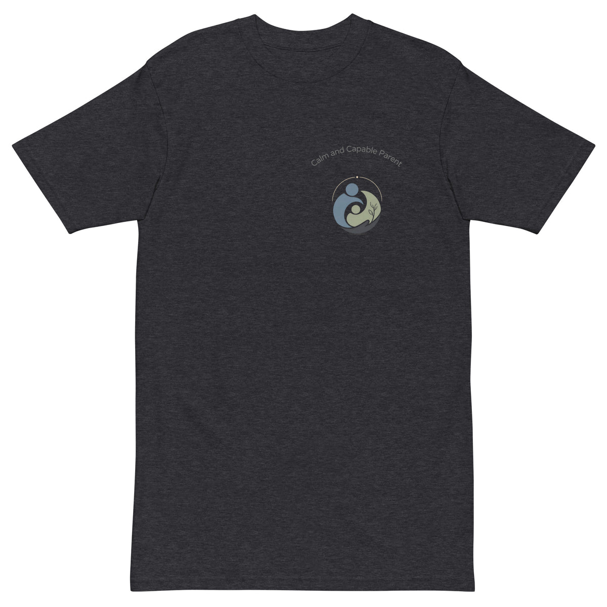 Calm and Capable Parent Logo Men’s premium heavyweight tee - Calm & Capable Parent