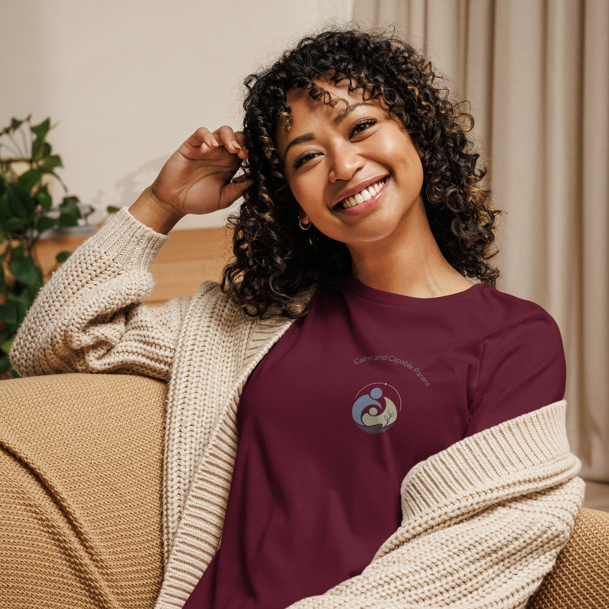 Calm and Capable Parent Logo Women's Relaxed T-Shirt - Calm & Capable Parent